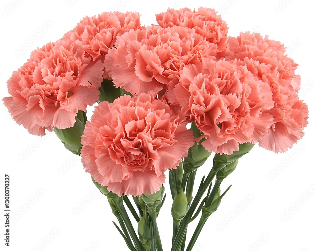 Pink carnations bouquet in a floral arrangement Pink carnations bouquet in a floral arrangement
