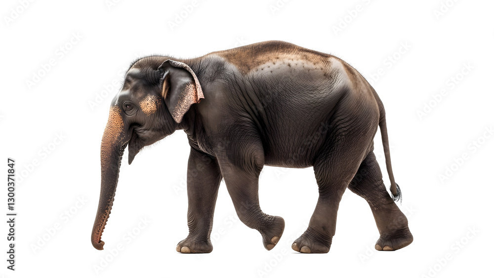 Fototapeta premium Asian Elephant Isolated on white background