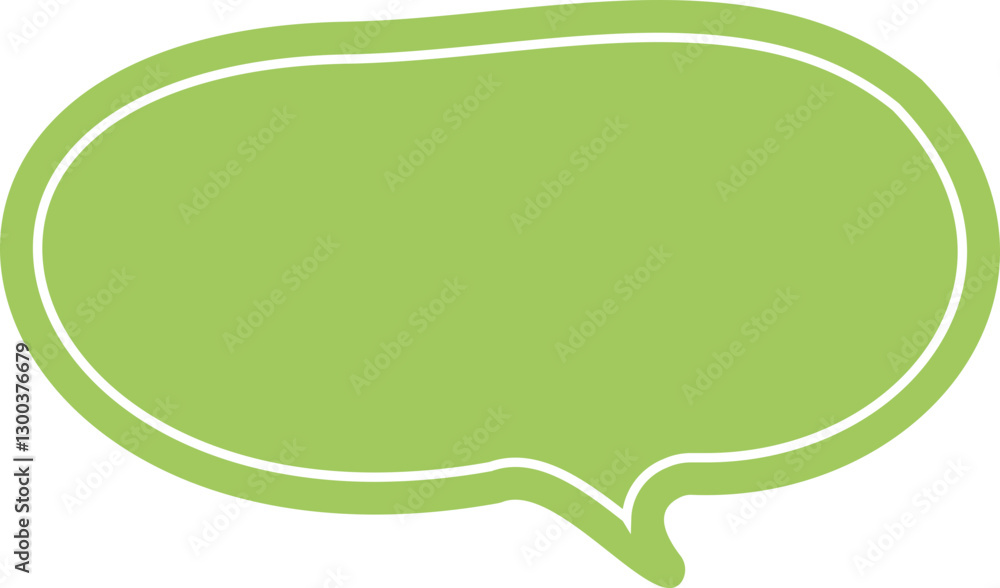 Fototapeta premium green speech bubble