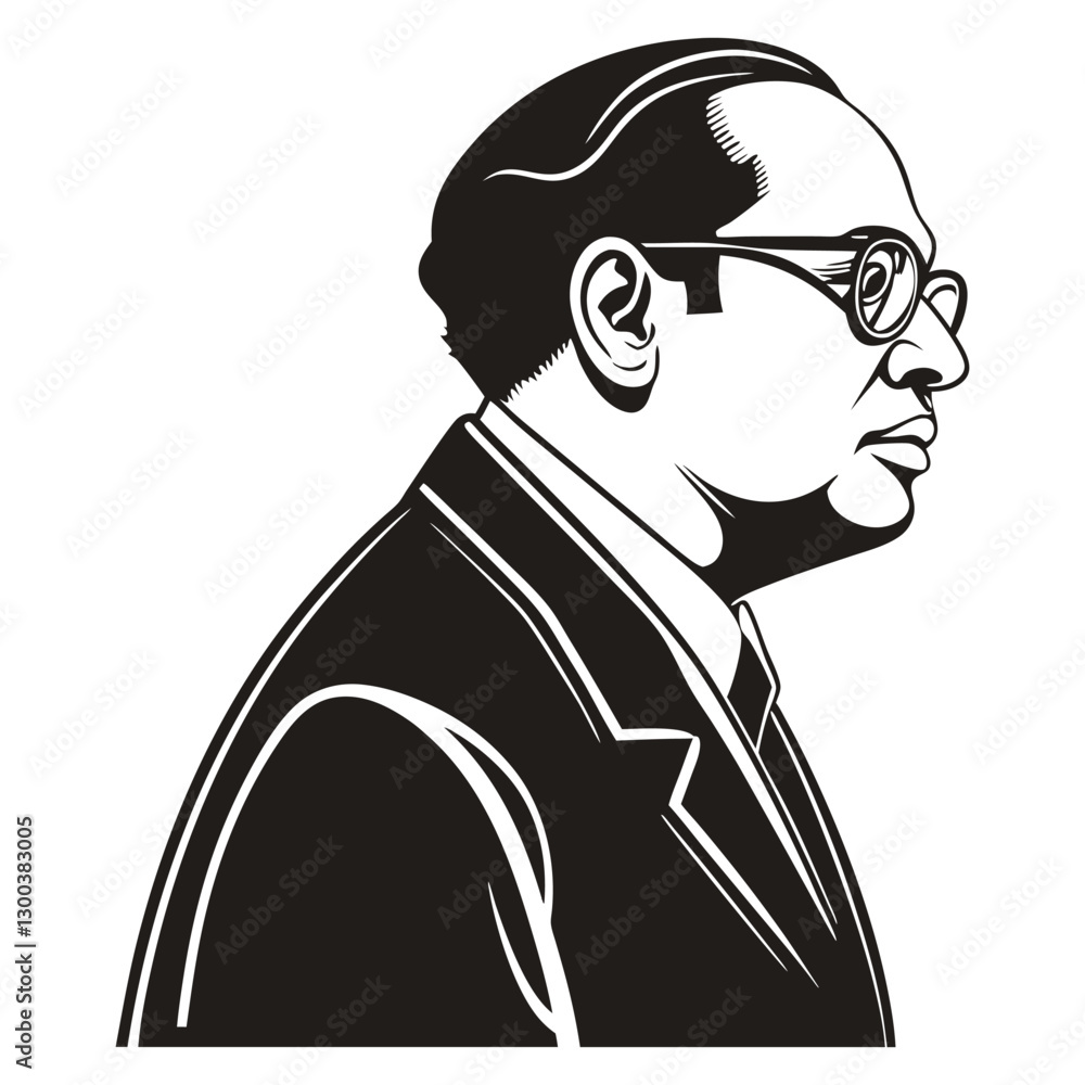 ambedkar jayanti black silhouette vector illustration ambedkar jayanti black silhouette vector illustration