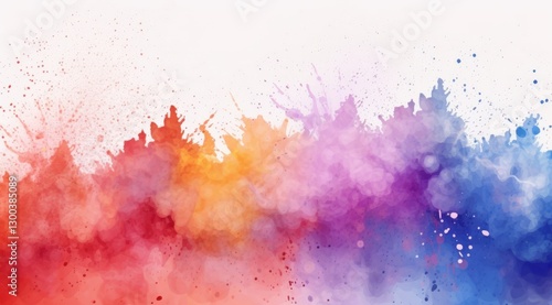Wallpaper Mural Vibrant watercolor burst background for artistic designs and creative projects Torontodigital.ca