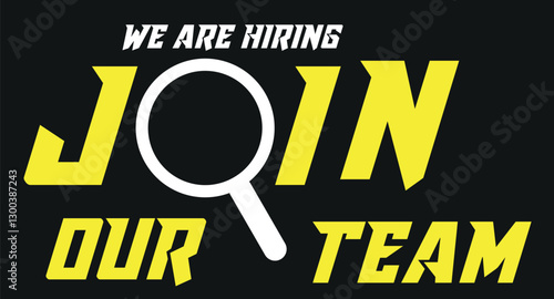  WEe are hiring, join our team vector icon
