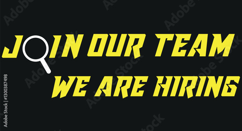  WEe are hiring, join our team vector icon
