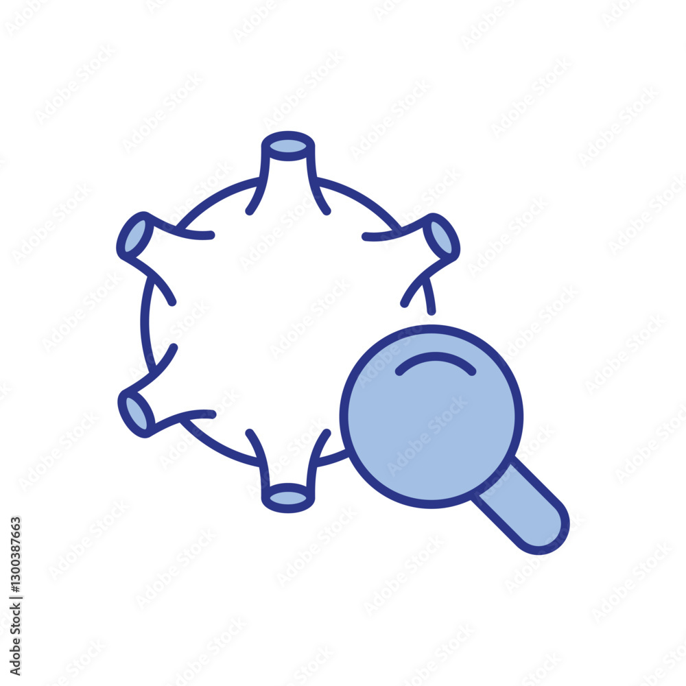 Obraz premium Virus Icon vector stock illustration