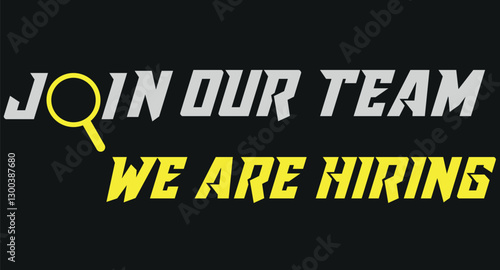  WEe are hiring, join our team vector icon
