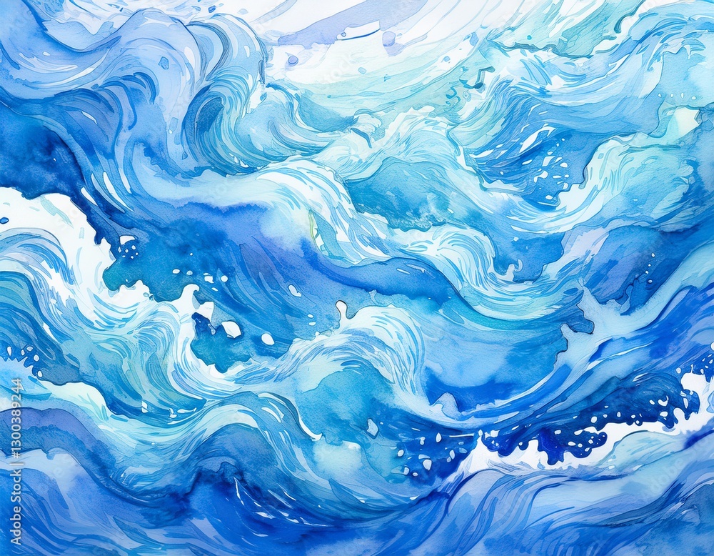 海の強くて荒い波 海の強くて荒い波