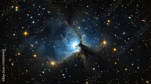 Nebula in deep space photo