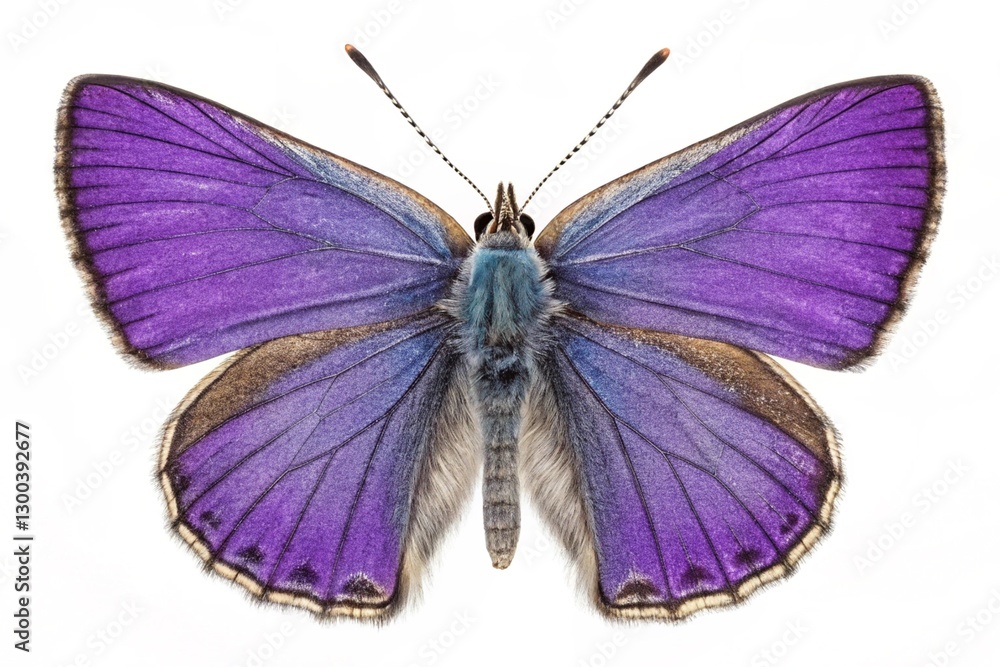Obraz premium Purple hairstreak butterfly Isolated on white background