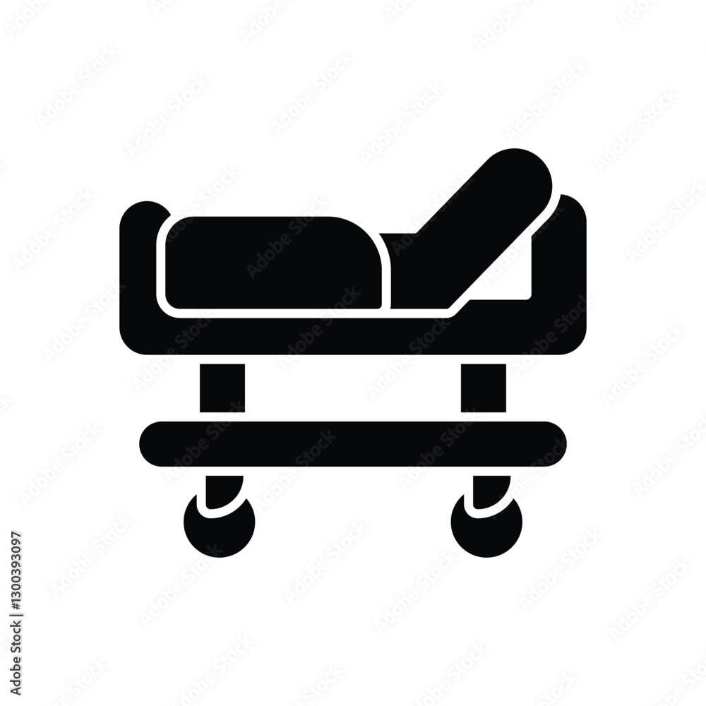 Hospital Bed Icon vector stock illustration Hospital Bed Icon vector stock illustration