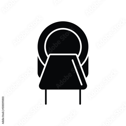 CT Scanner Icon vector stock illustration