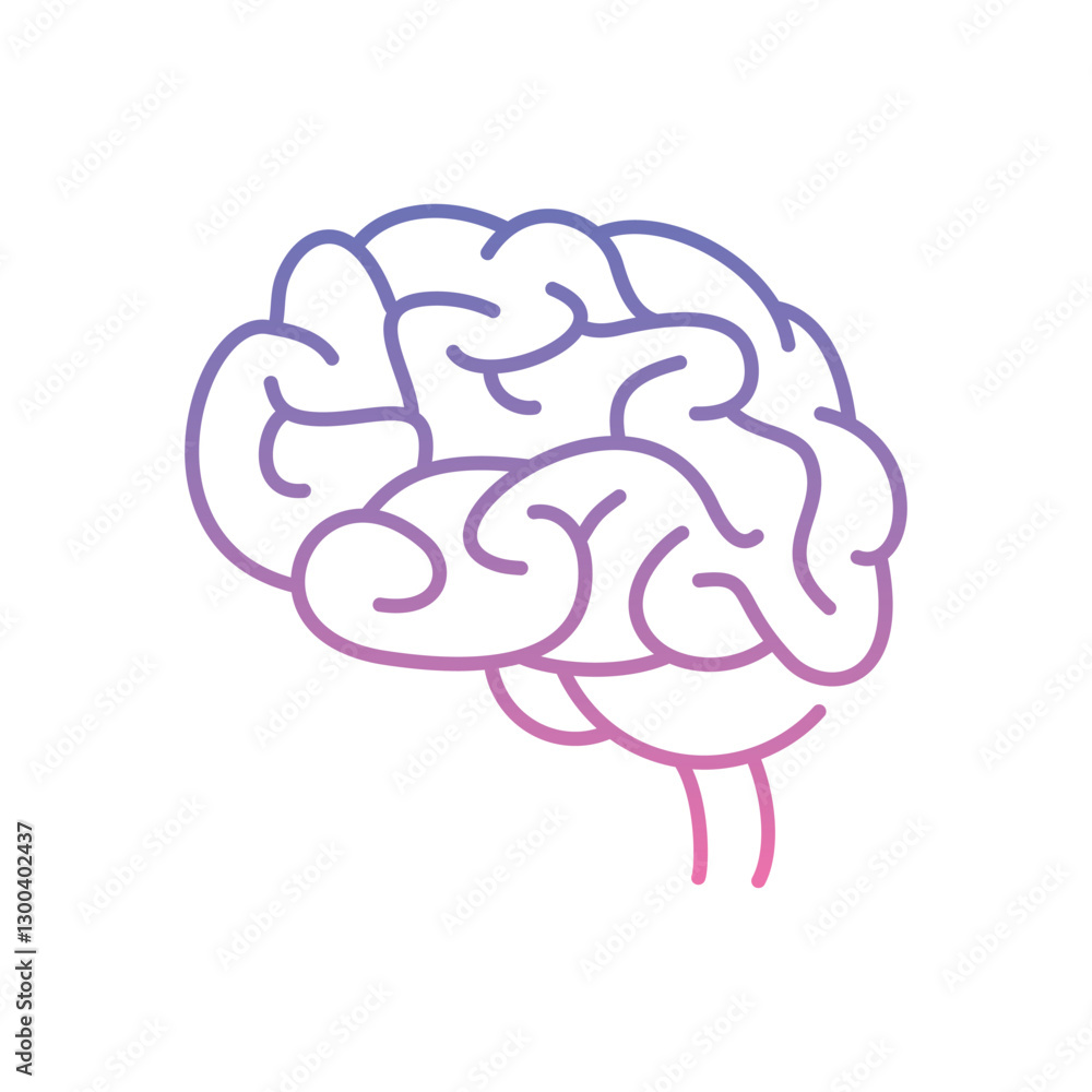 Brain Icon vector stock illustration Brain Icon vector stock illustration