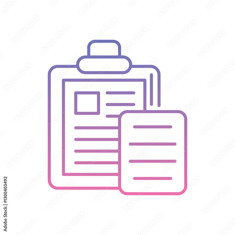 Medical Clipboard Icon vector stock illustration Medical Clipboard Icon vector stock illustration