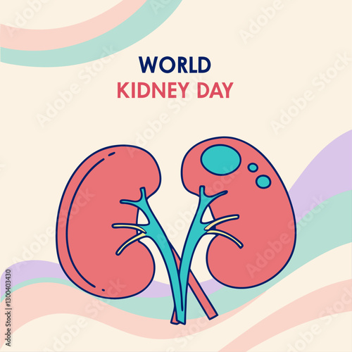 vector illustration of World Kidney Day