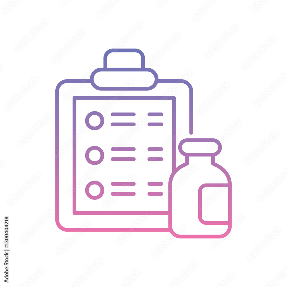 Medical Chart Icon vector stock illustration Medical Chart Icon vector stock illustration