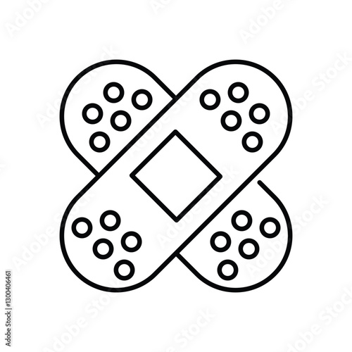 Bandage Icon vector stock illustration