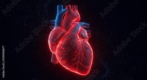 Heartbeat, ECG line, cardiac cycle, anatomical heart illustration, life rhythm

