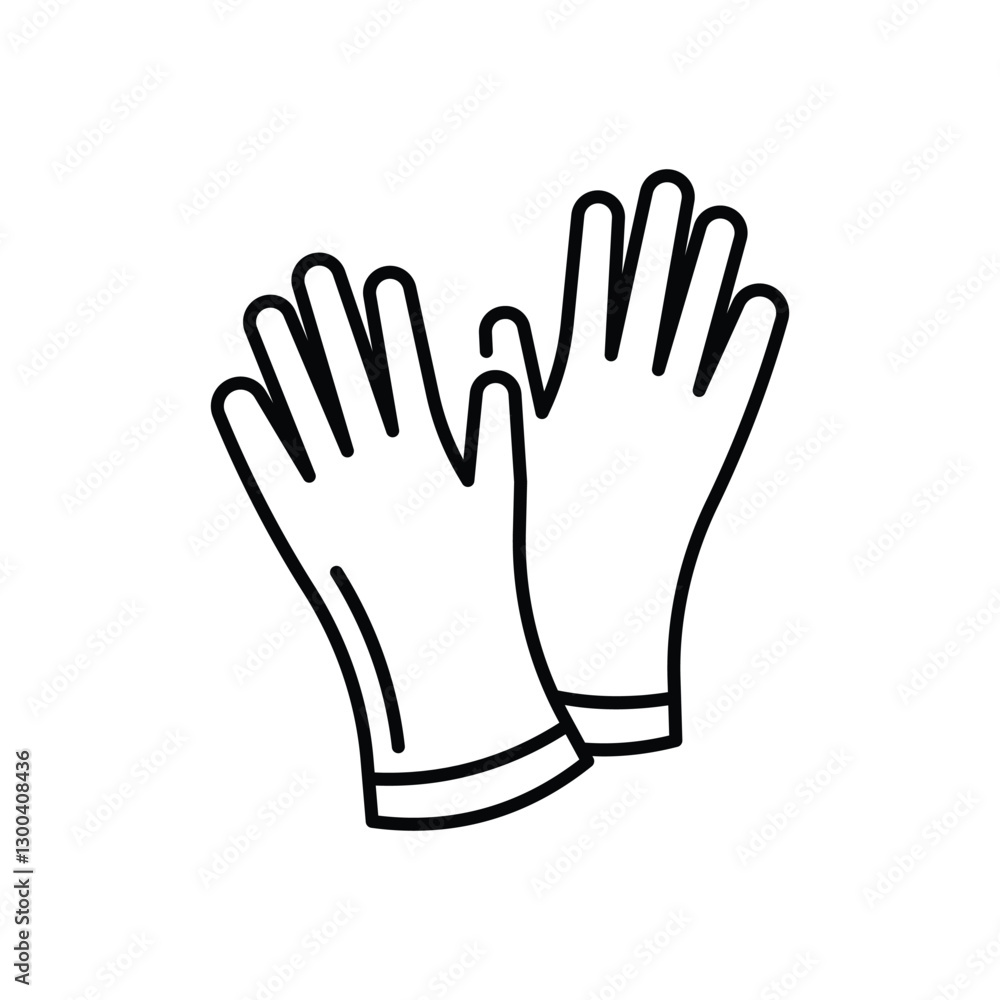 Medical Gloves Icon vector stock illustration Medical Gloves Icon vector stock illustration