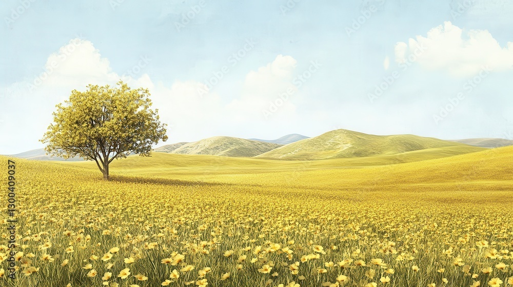 Obraz premium Soft Light Over Sun Drenched Field with Gentle Textures