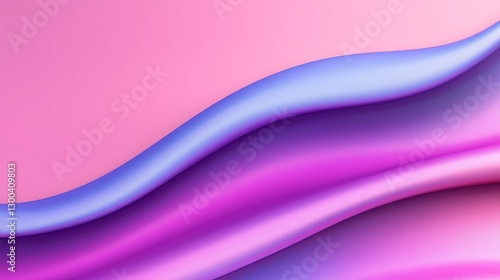 Abstract Purple Pink Swirling Fluid Design