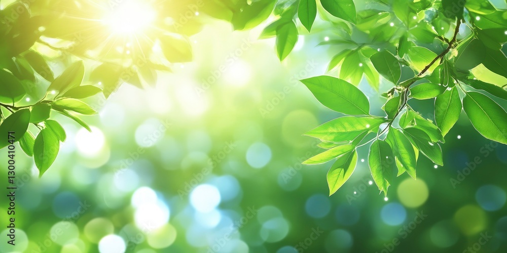 Beautiful, blurred background of natural greenery in the park on a sunny day Beautiful, blurred background of natural greenery in the park on a sunny day