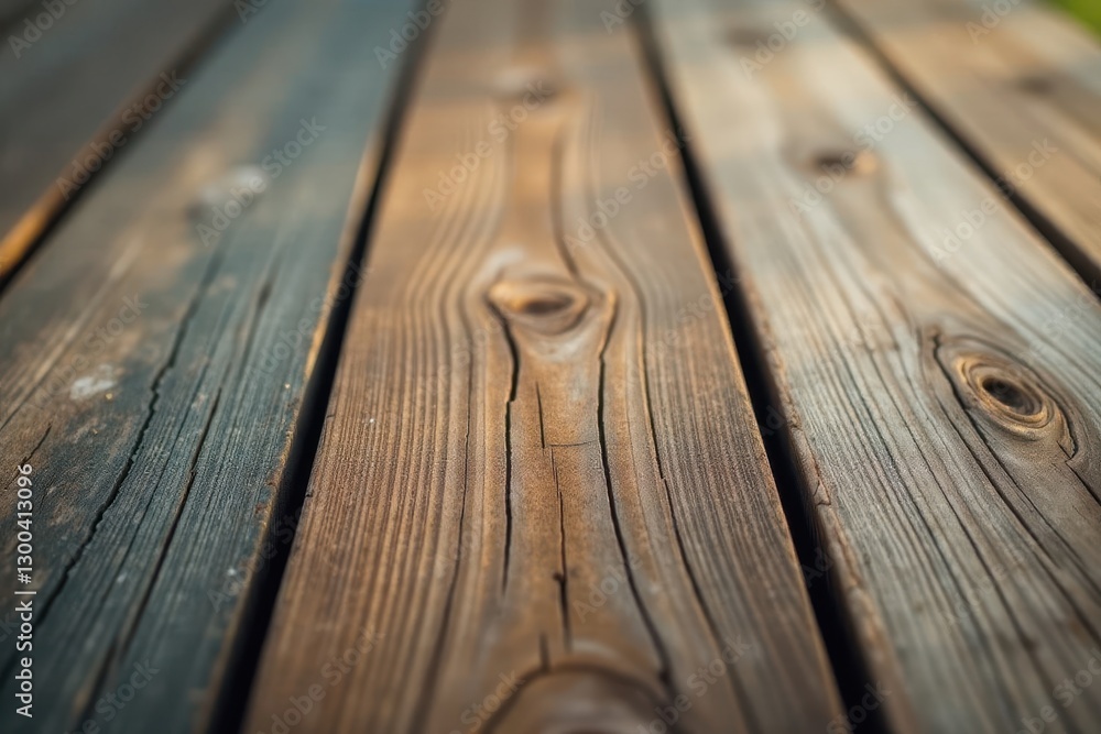 Soft focus on weathered timber planks with visible knots and patterns, stacked wood, wood texture Soft focus on weathered timber planks with visible knots and patterns, stacked wood, wood texture