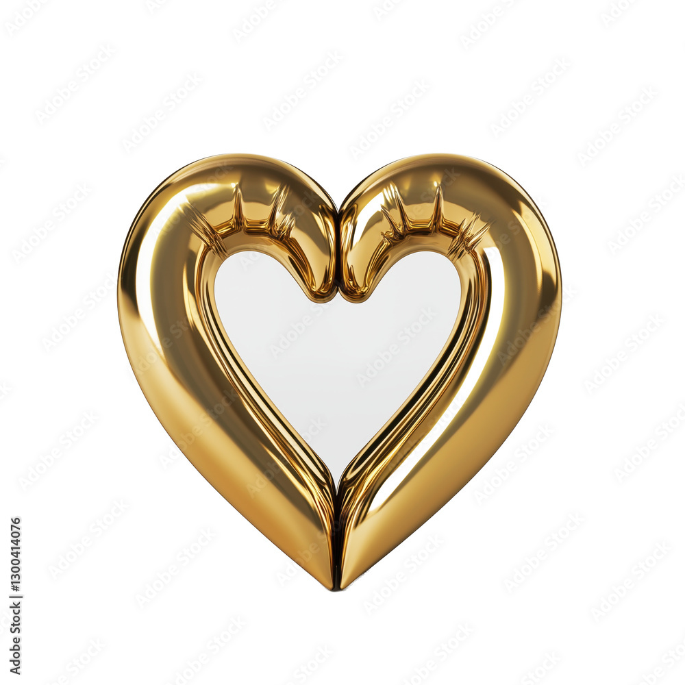 3D heart shape transparent background 3D heart shape transparent background