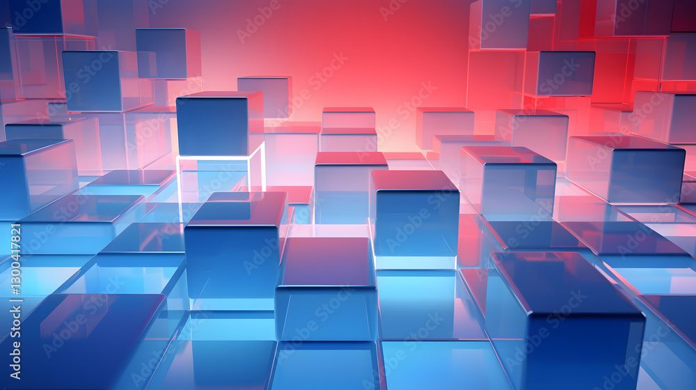 3d rendering of mind red and blue abstract geometric background. Scene for advertising, technology, showcase, banner, game, sport, cosmetic, business, metaverse. Sci-Fi Illustration. Product display 3d rendering of mind red and blue abstract geometric background. Scene for advertising, technology, showcase, banner, game, sport, cosmetic, business, metaverse. Sci-Fi Illustration. Product display