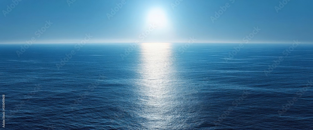 Obraz premium Vast Ocean Surface Under Bright Sunlight