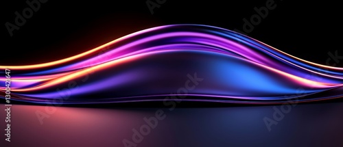 Abstract Colorful Liquid Wave Design