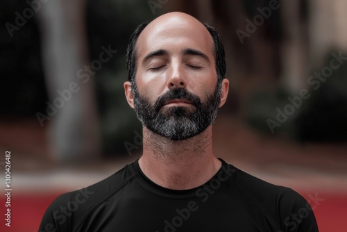Yoga techniques for improving flexibility, stress relief, and mental clarity, combining mindful breathing and guided movements. photo