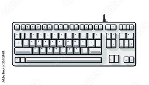 Mechanical Keyboard Icon for Technology Designs