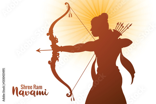 Happy ram navami indian festival celebration card background