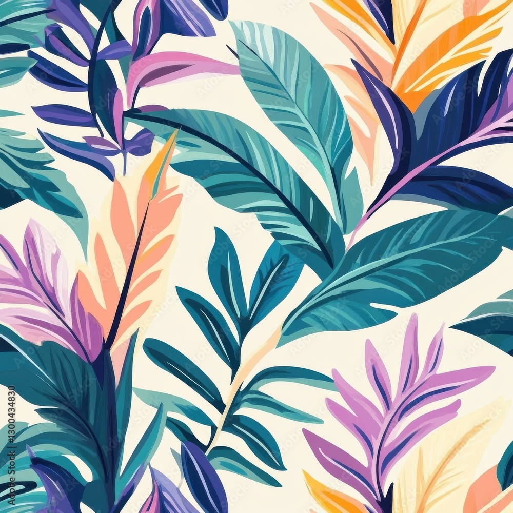 Fototapeta premium Organic motif, botanical motif background. Seamless pattern.Vector.
