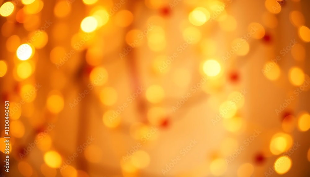 Fototapeta premium Out of focus warm lights and bokeh in an abstract background