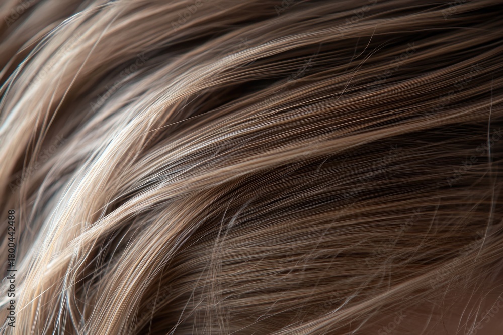 Naklejka premium A close-up shot of a woman's blonde hair, ideal for beauty or lifestyle use