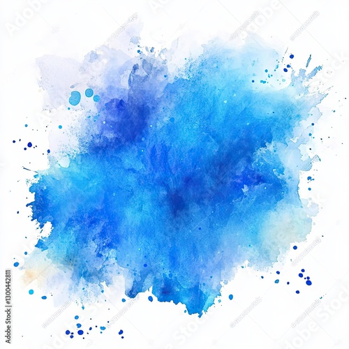 Blue Watercolor Backgrounds Hand Painted Textures for Design Projects