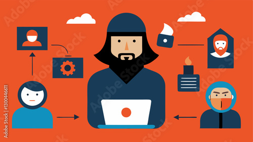 These s can visually the various aspects of how online radicalization occurs and highlight the complexities of the digital landscape in spreading extremist