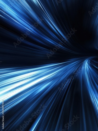 A futuristic, dark blue background with blurred lines and streaks of light. This design suggests speed, movement, and high technology. It's perfect for templates that need a dynamic look.
