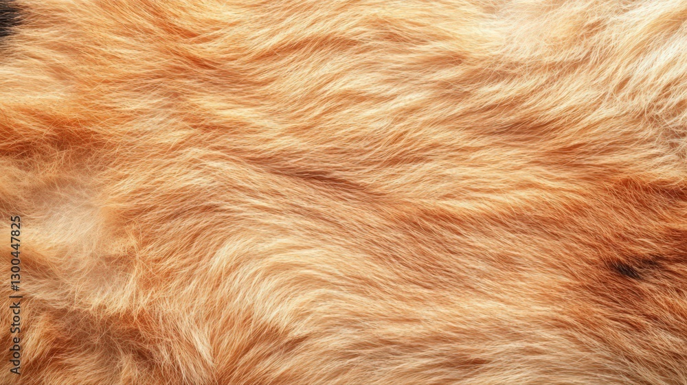 Fototapeta premium Light Brown Animal Fur Texture Close-Up