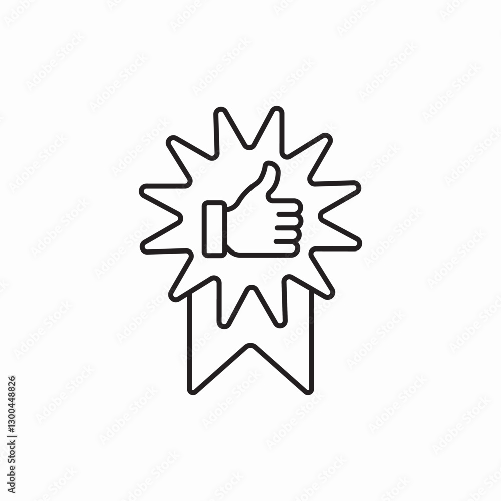 Award badge star icon vector sign Award badge star icon vector sign
