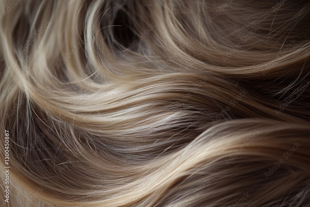 Naklejka premium A detailed view of a woman's blonde hair, perfect for beauty and fashion concepts