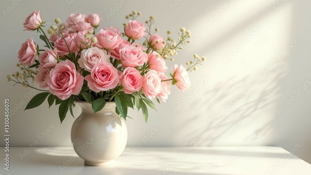 Obraz premium womens day spring vase pastel flowers bloom