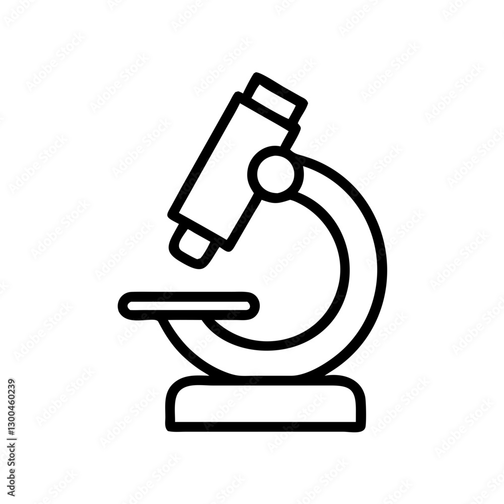 Microscope illustration on white background Microscope illustration on white background