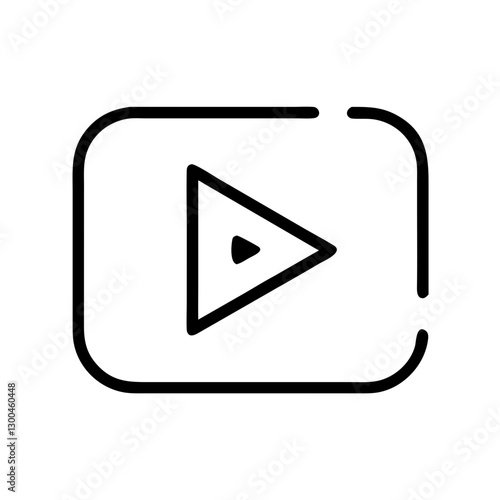 Play button icon on a simple digital background