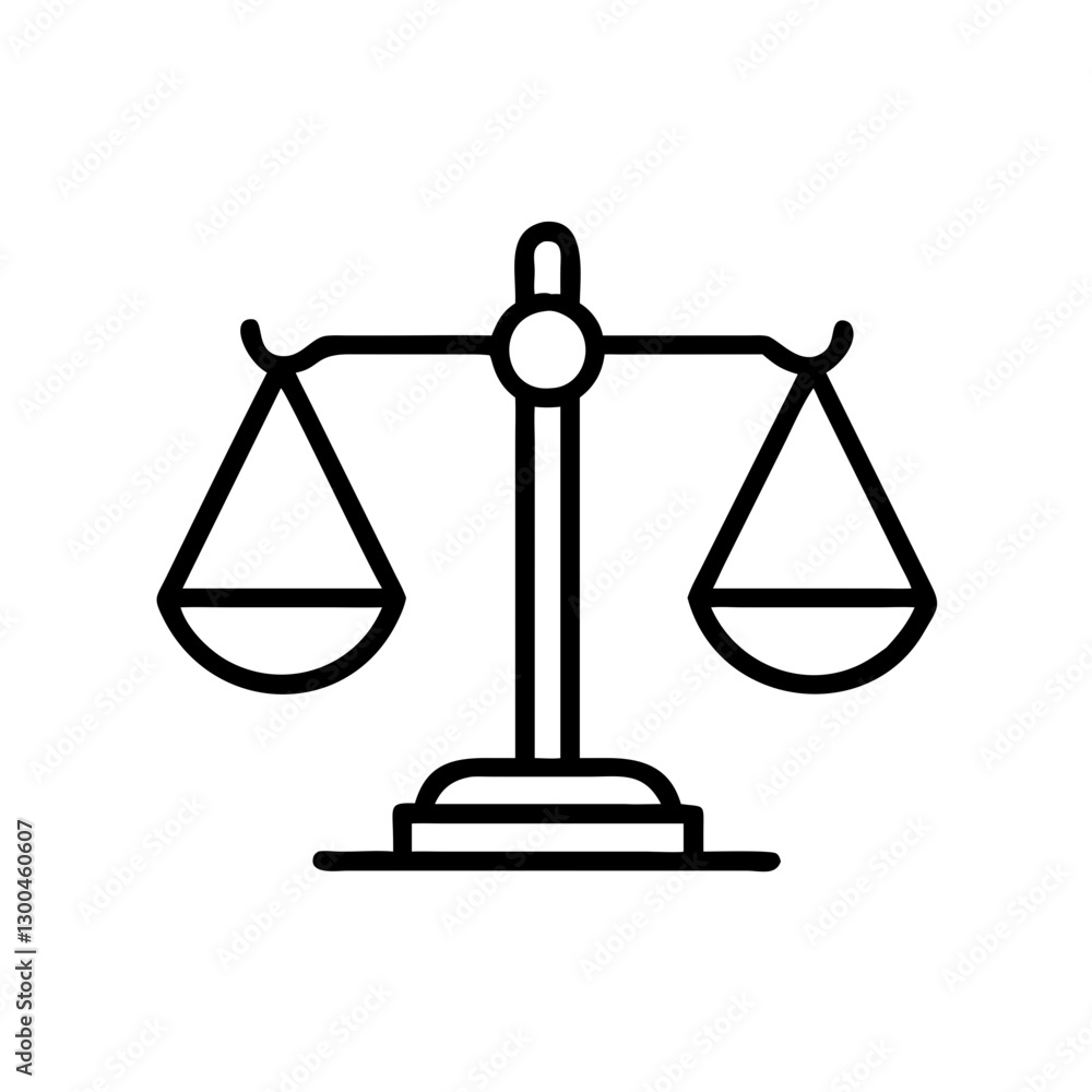 Scales of justice symbolizing law and balance Scales of justice symbolizing law and balance