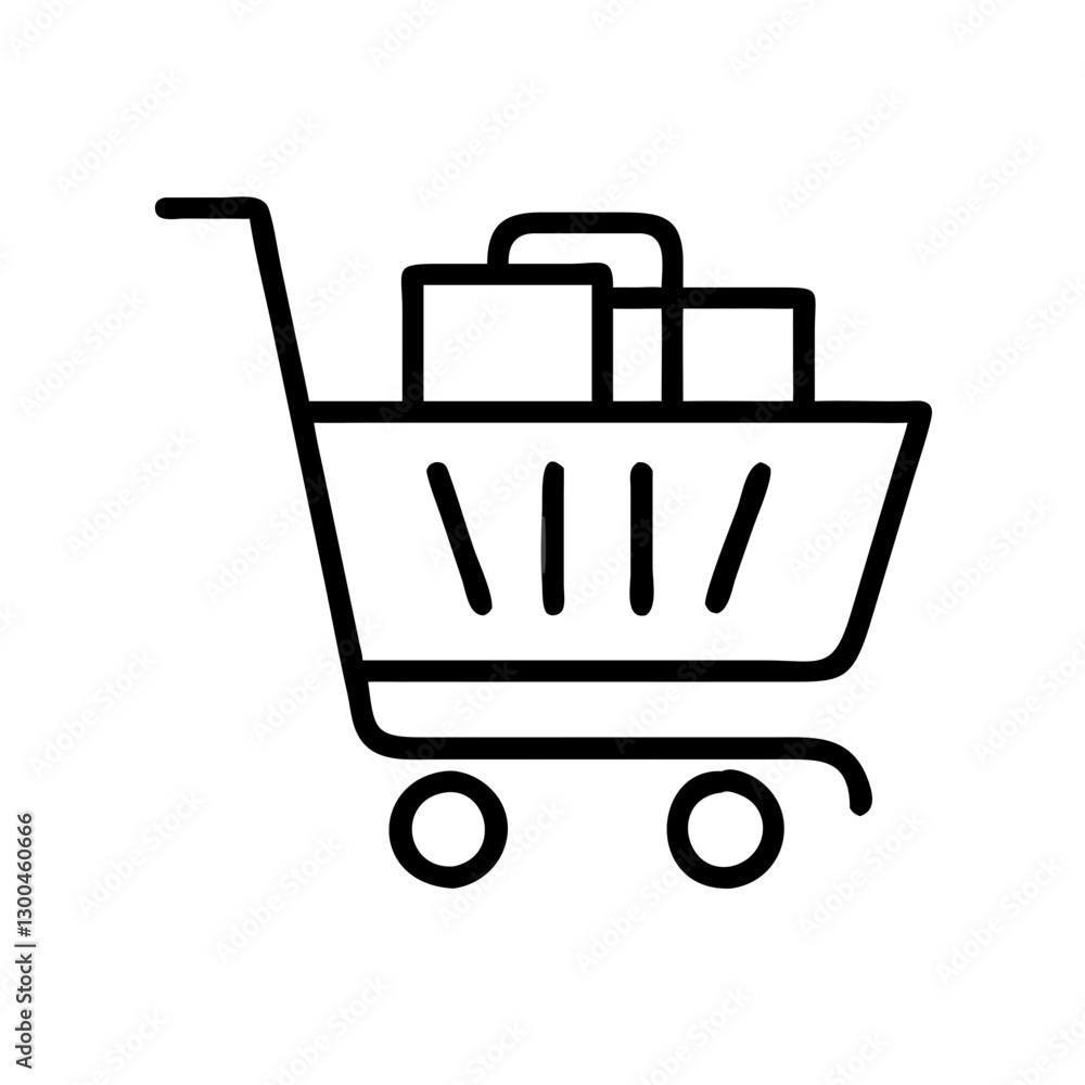 Shopping cart with multiple items Shopping cart with multiple items