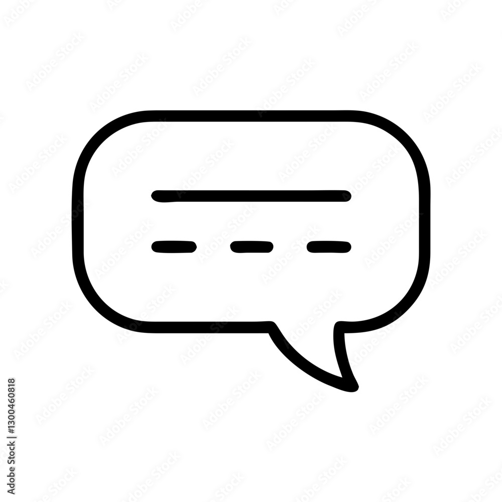 Fototapeta premium Speech bubble icon on white background