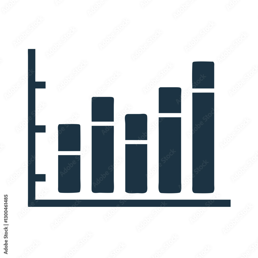 Growth chart depicting increasing data trends Growth chart depicting increasing data trends