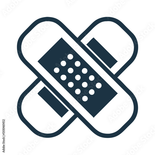 Medical bandages in a cross pattern