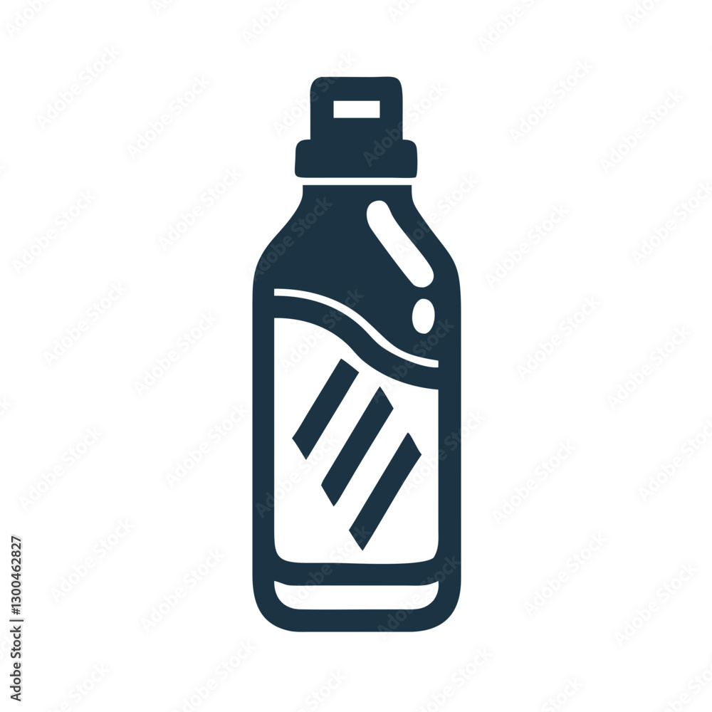 Plastic bottle with liquid mockup on white background Plastic bottle with liquid mockup on white background